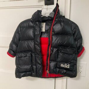 ADD kids black down coat size 4